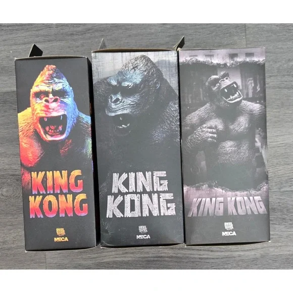 NECA King Kong 7 Scale Action Figure Lot (Set of 3) New